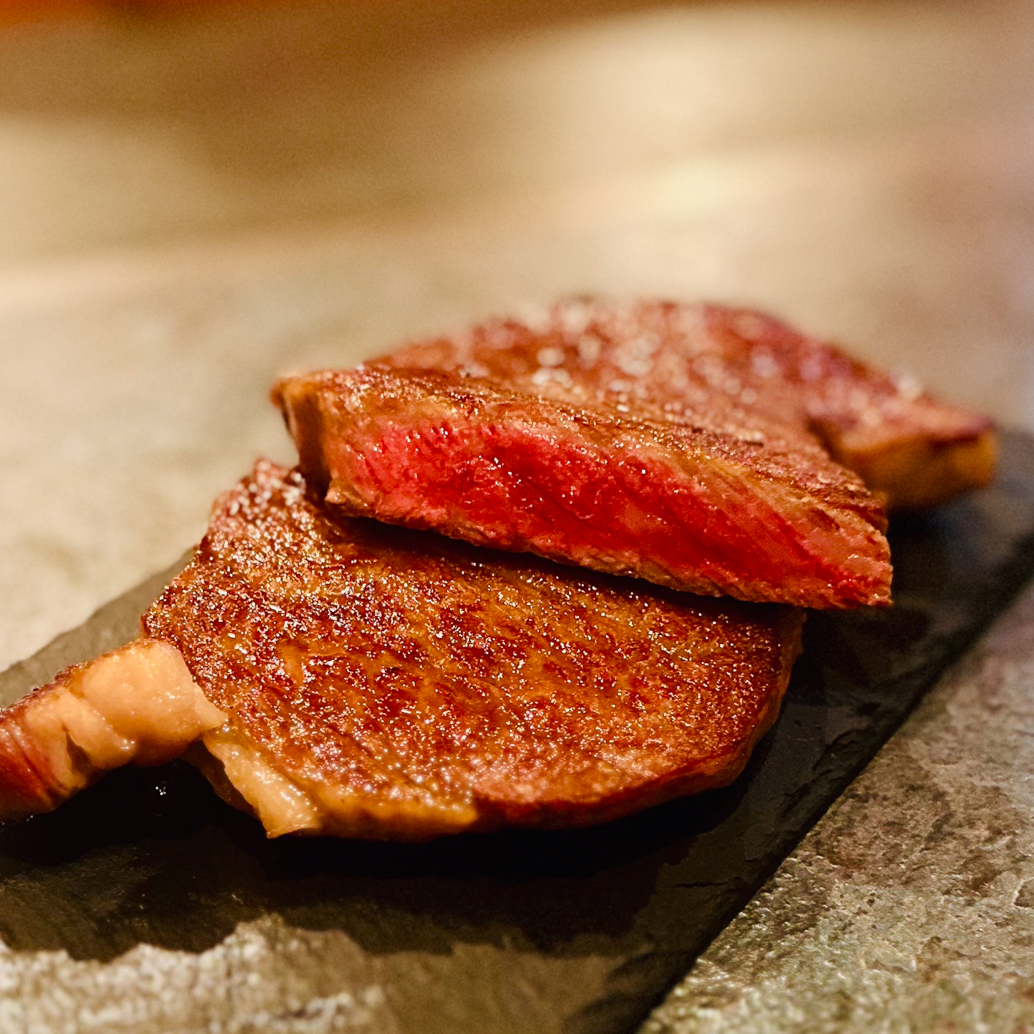 A5黒毛和牛サーロインステーキ 焼いた後