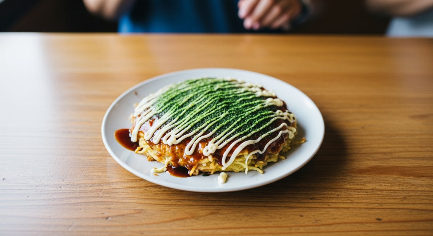 【津田沼 お好み焼き】ソース・マヨ・青のり、トッピングで変わるお好み焼きの世界|粉と水